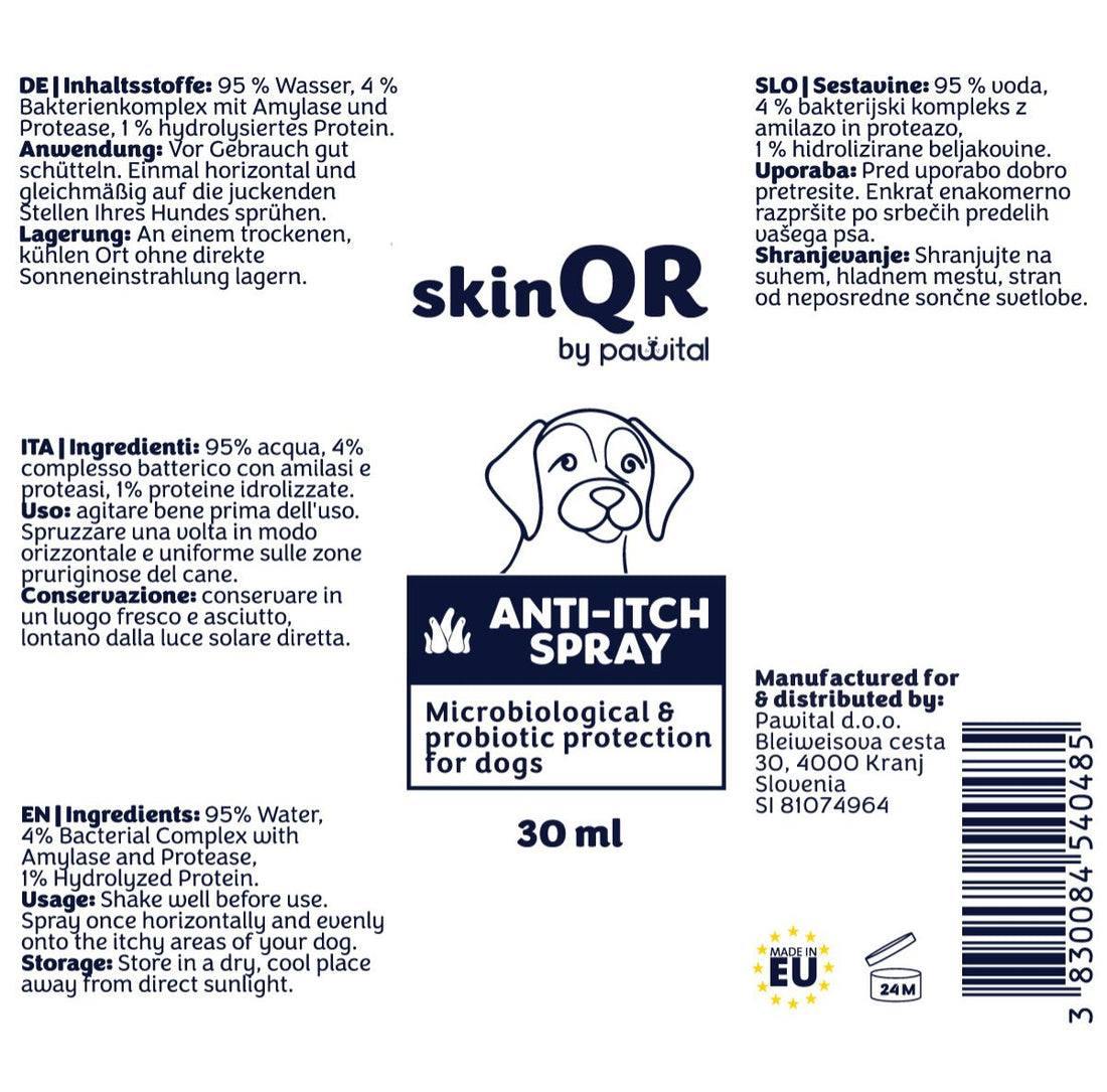 skinQR sprej proti srbenju (30ml)