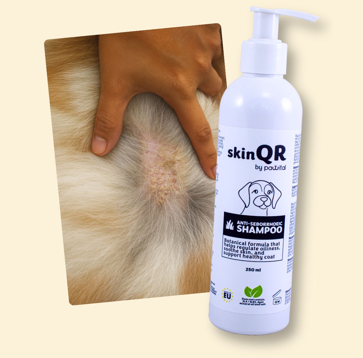 skinQR antiseborejski šampon (250ml)