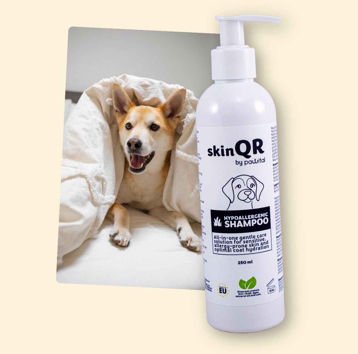 skinQR Hipoalergeni šampon (250ml)